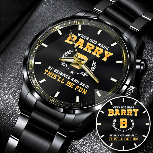 When God Made He Grinned And Said This'll Be Fun Watch BARRY M1-W7