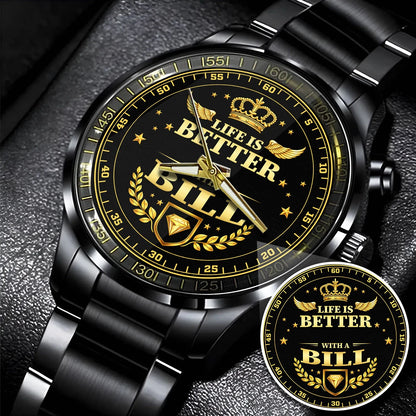 BILL 13K1-442 Personalized Watch, Premium Gift for Anniversary