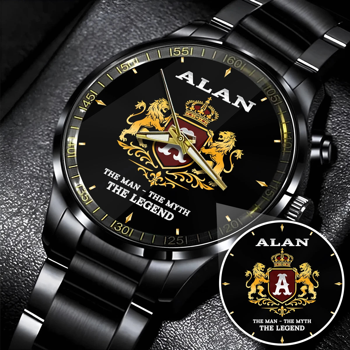The Man The Myth Legend Royal Luxury Watch ALAN M1-W21